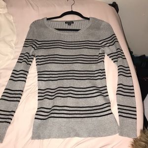 Striped long sleeve sweater